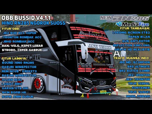 Obb Bussid V4.1.1 Terbaru Hino RN285 Ngorok Suos | Rombak Acc - Grafik HD4K | Bussid