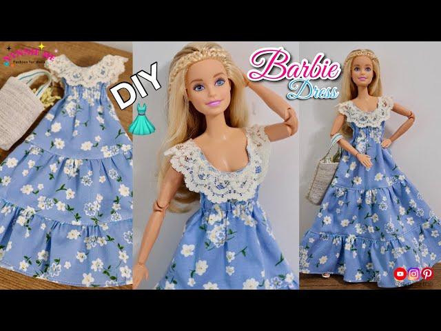 DIY Barbie Maxi Summer Dress | Barbie Dress | nynnie me