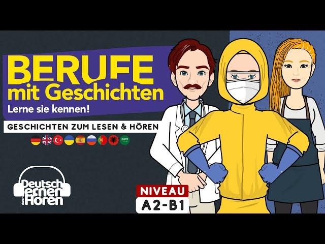 #856 Berufe mit Geschichten zum Lesen & Hören - [Deutsch lernen durch Hören] #dldh #learngerman