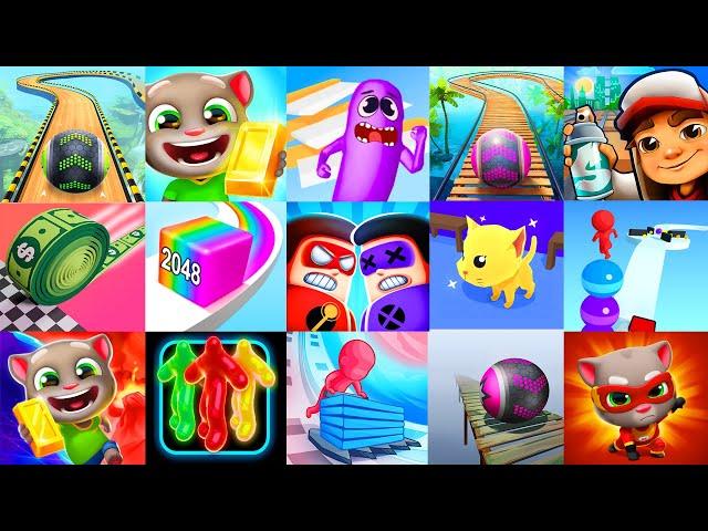 Going Balls, Subway Surfer, Jelly Run, Tom Hero Dash, Tom Gold Run, Blob Run 3D, Wacky Run, Brick