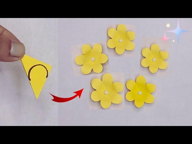 How To Make Easy Paper Flowers | DIY Paper Flower Craft Ideas Tutorial