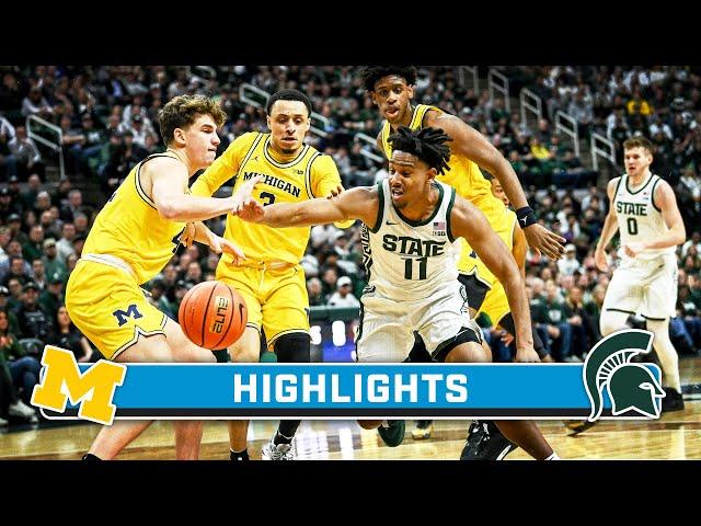 Michigan at Michigan State | Highlights | Big Ten Men's Basketball | Jan. 30, 2024