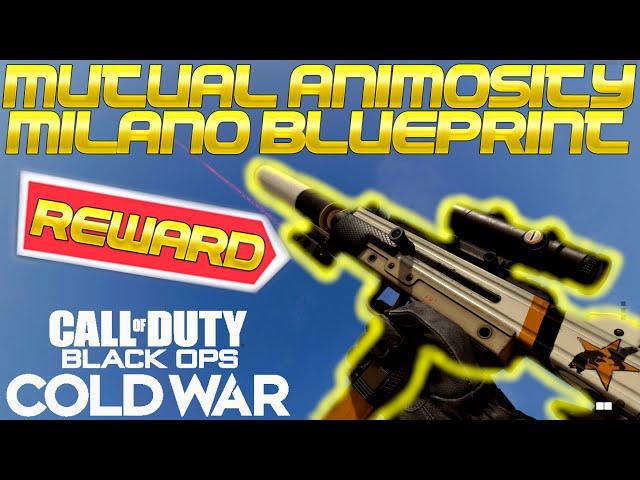 Black Ops : Cold War - MUTUAL ANIMOSITY MILANO 821 BLUEPRINT REVIEW - BETA REWARD BLUEPRINT!