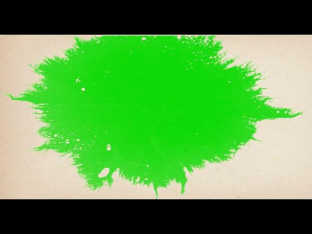 ink splash green screen free 4k video