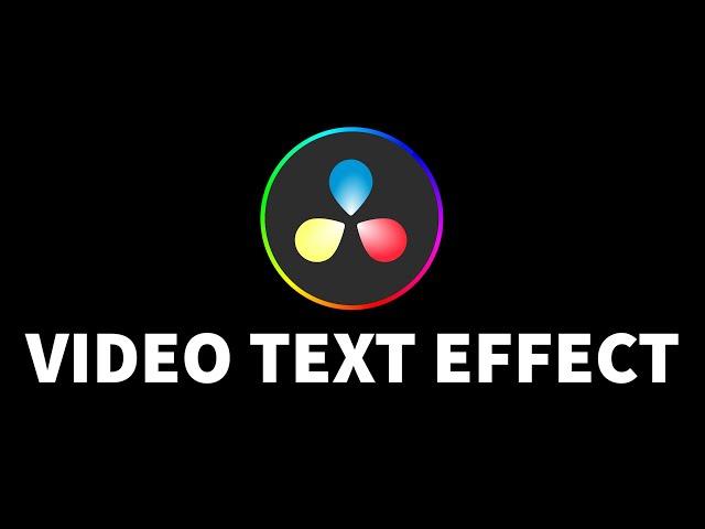 Video In Text Effect | DaVinci Resolve 18 Tutorial