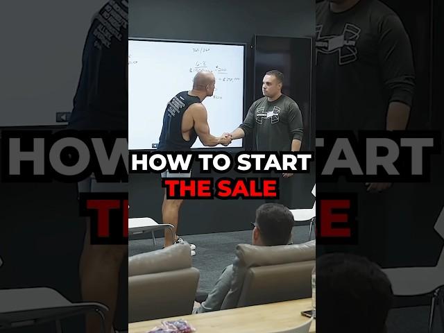 HOW TO START THE SALE // ANDY ELLIOTT