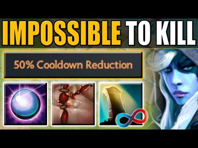 How to Abuse 50% Cooldown Reduction in Ability Draft [Infinite Reincarnation + Dispersion] Dota 2