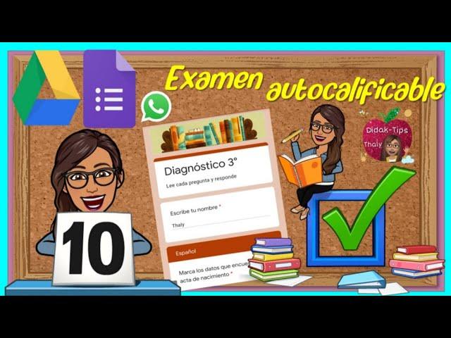 Cómo hacer EXÁMENES EN LÍNEA con FORMULARIOS DE GOOGLE 2020//EXAMEN AUTOCALIFICABLE