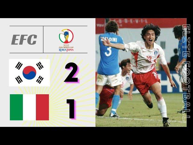 South Korea vs Italy || World Cup 2002 Round 16 || The Killer Golden Goal
