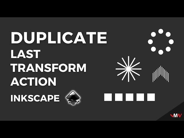 How to duplicate objects FASTER in Inkscape | Inkscape Short Tutorials