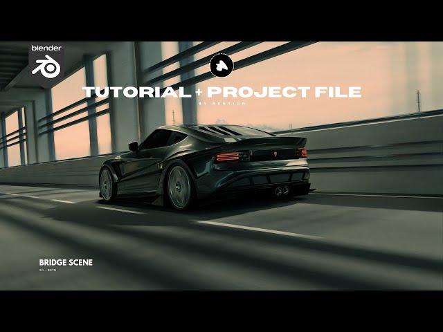 Blender Realistic Car Animation Tutorial for Beginner + Free Project File
