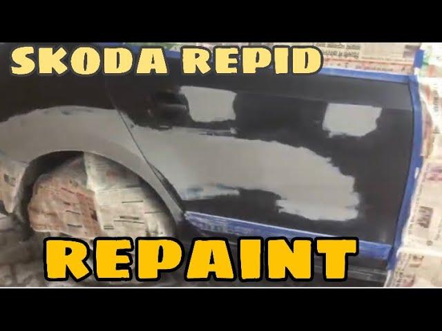 Skoda Rapid How To  Spray paint Restoration Car Repair Cars Clinic