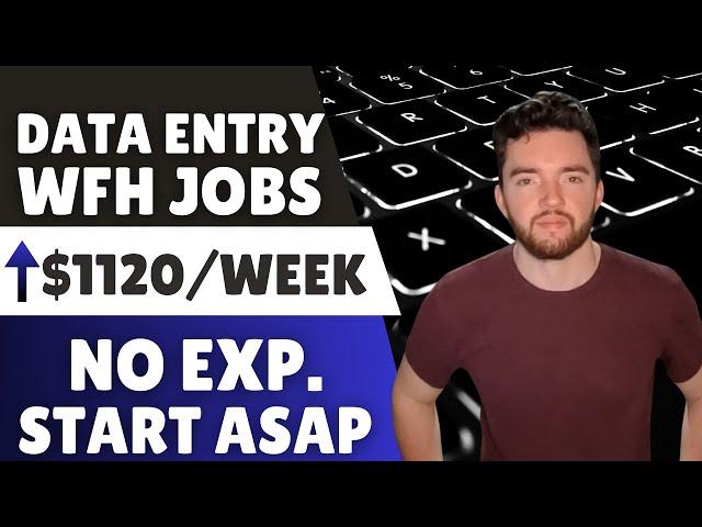 Start ASAP! EASIEST Remote Data Entry Jobs No Experience Hiring Now ⬆️$1120/Week