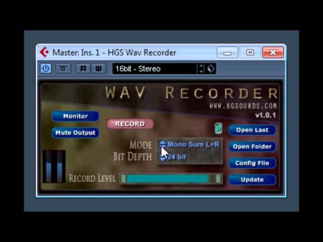 HGS WAV RECORDER by HG Sounds / Home Grown Sounds