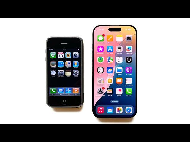 iPhone 1 on iOS 1 vs. iPhone 16 Pro on iOS 18 Sound Comparison