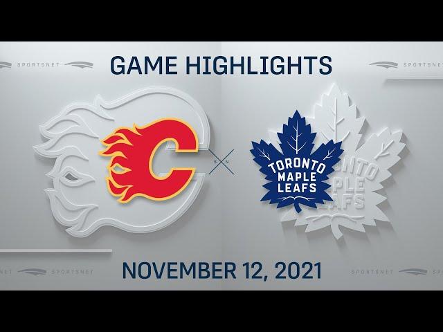 NHL Highlights | Leafs vs Flames - Nov 12, 2021