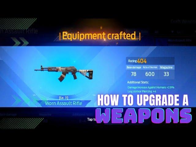 How to Upgrade Gun in Undawn || Garena undawn tips and tricks - #undawngameplay