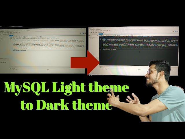 How to change the RDBMS MySQL workbench Light theme to the Dark theme? #mysql #rdbms #sql #darktheme