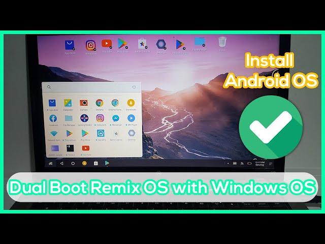 How to Dual Boot Remix OS with Windows OS - Install Android OS Step By Step