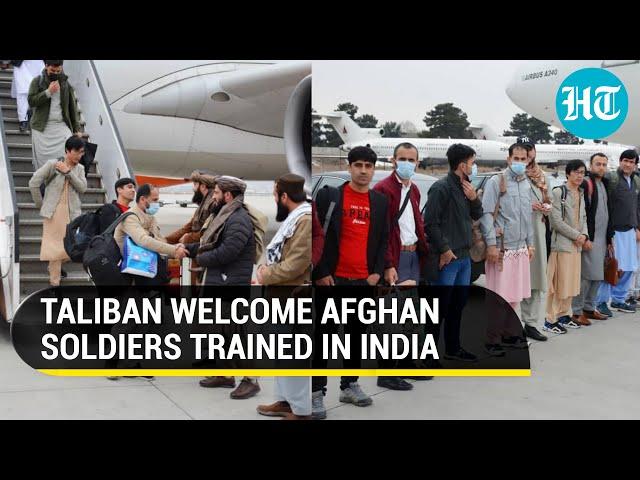 Taliban embrace India-trained Afghan soldiers back in Kabul; 'Ready to serve...' | Watch
