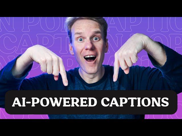 Caption Pop AI - Automatic AI captions for Final Cut Pro