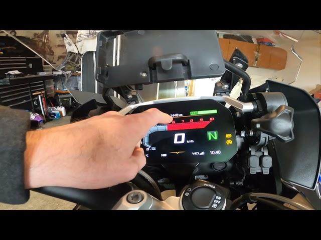 Changing Top Display Value on TFT Display of 2022 BMW R1250GS