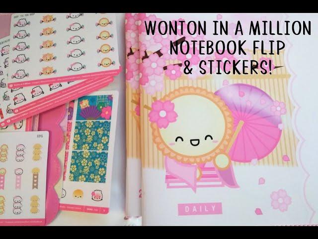 Wonton in a Million Notebook FLIP & Stickers - Daily Planner!