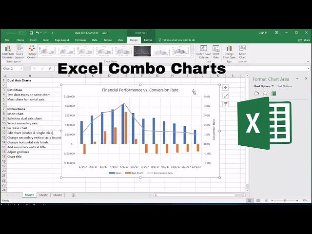 Excel Combo Chart: How to Add a Secondary Axis