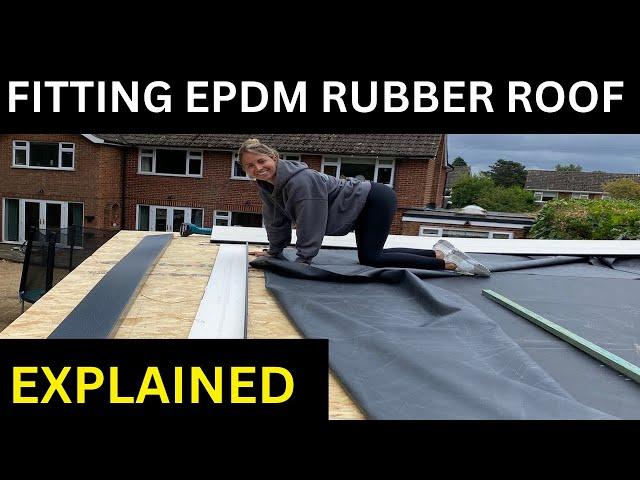 DIY How to Install an EPDM Rubber Roof On A Garden Room