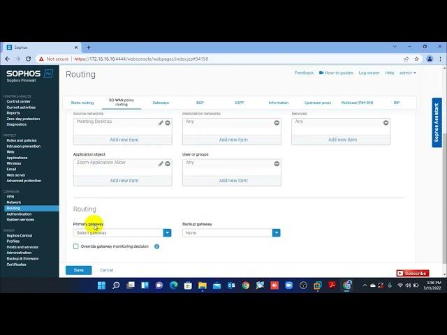 Sophos XG Firewall (v18): Sophos SD-WAN configuration setup by step by step  tutorial | New Video