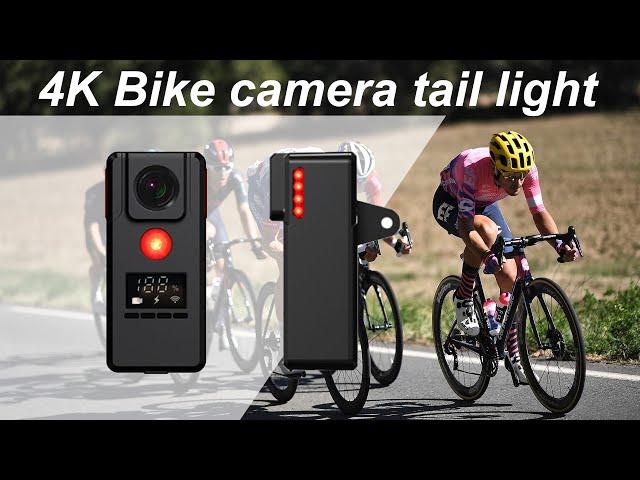 New 4K Bicycle vlog camera tail light with EIS anti shake with 10 hours recording time