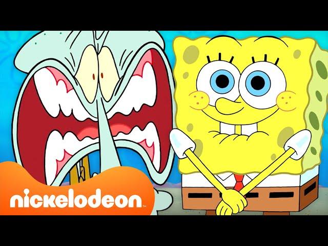 Губка Боб | 60 МИНУТ Губка Боб сводит Сквидварда с ума . | Nickelodeon Cyrillic