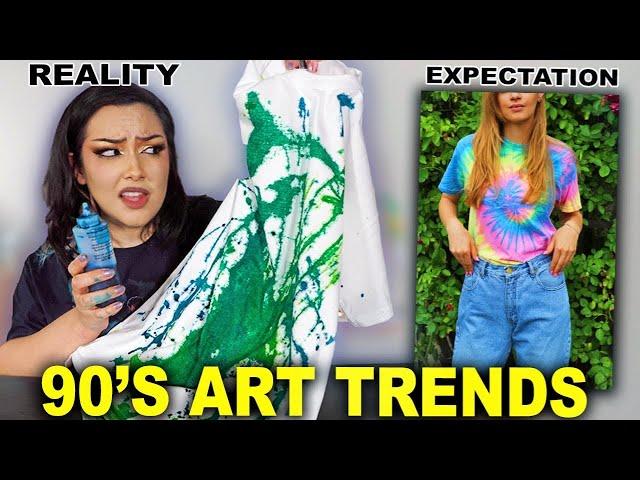 I Tested Weird 90's Art Trends You Forgot About...