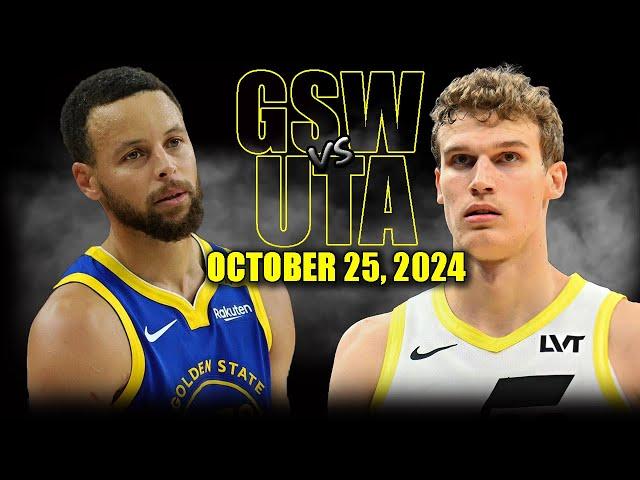 Golden State Warriors vs. Utah Jazz Full Game Highlights - October 25, 2024 | 2024-25 NBA Season