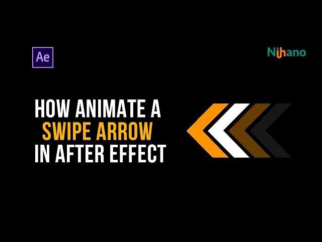 How animate a swipe arrow in after effect