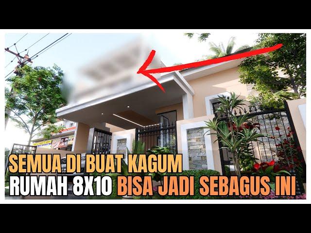 Gak cuma bisa punya 3 kamar, Rumah 8x10 ini jg punya Teras Diatas Garasinya lho!