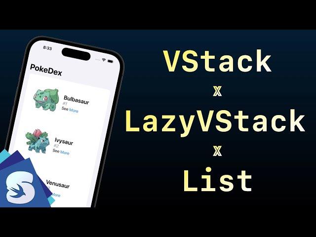 Performance between LazyVStack, VStack and List #SwiftUI