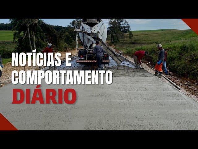 Prefeitura de Silveira Martins constrói uma das poucas estradas de concreto do Estado