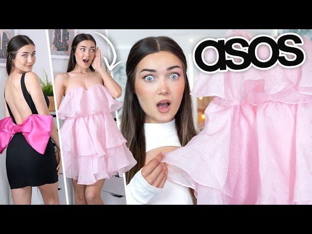 TRYING ON VERY EXTRA DRESSES FROM ASOS!