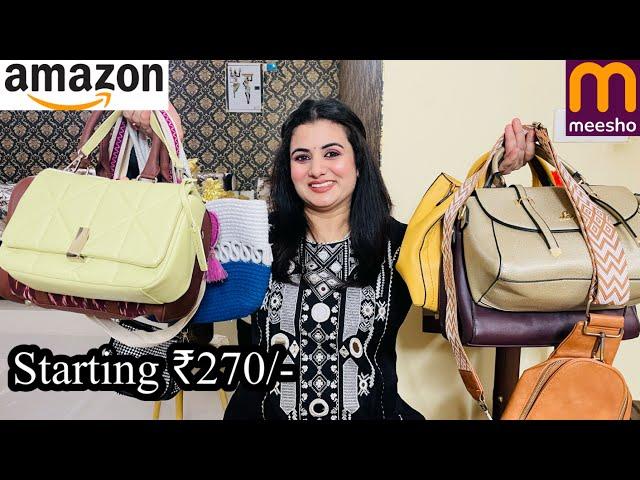 Must Have Amazon/Meesho Handbags Haul Starting ₹270, Sling Bag, Tote Bag, Satchel, Boho Handbag