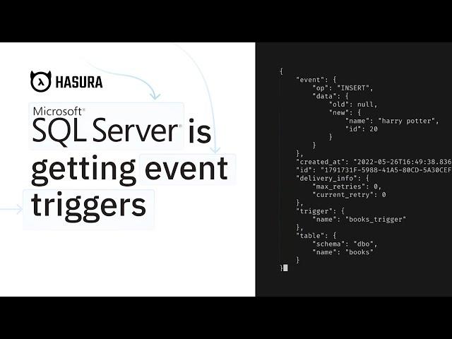 MSSQL is getting event triggers