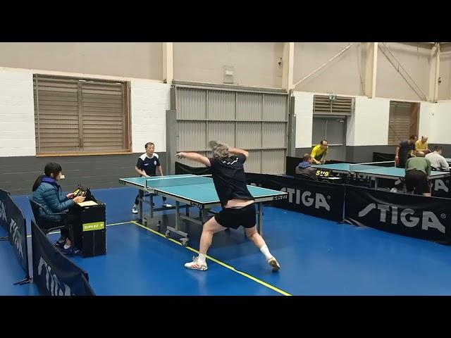 2023 NSW veterans div two Michael Pilottos vs Roger Chai set 2