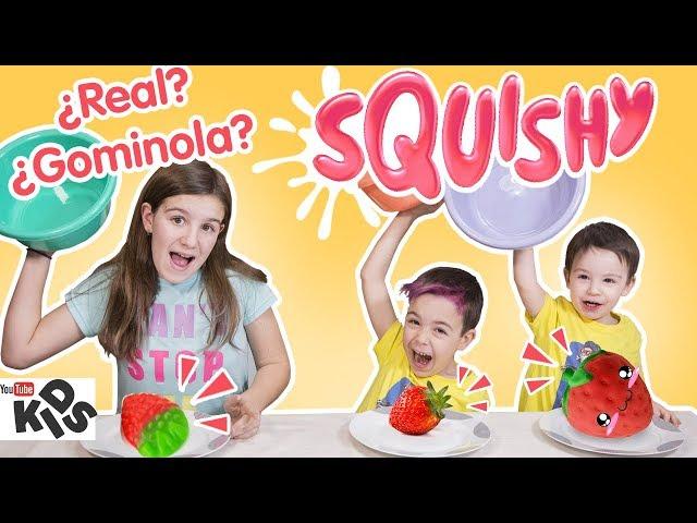 SQUISHY vs Real Food vs Gummy!! // Familukis