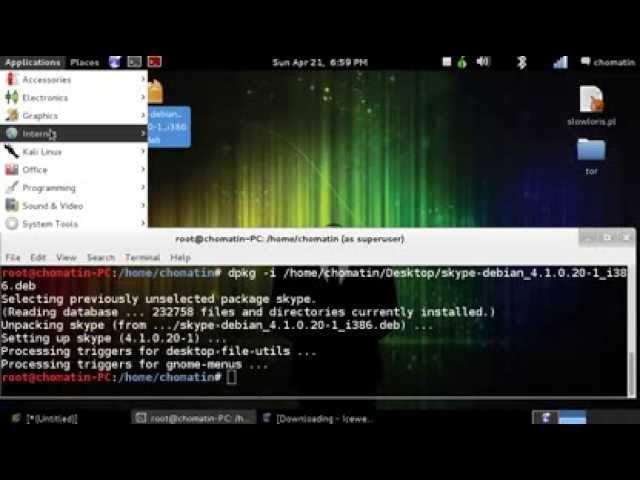 How to install skype in kali linux