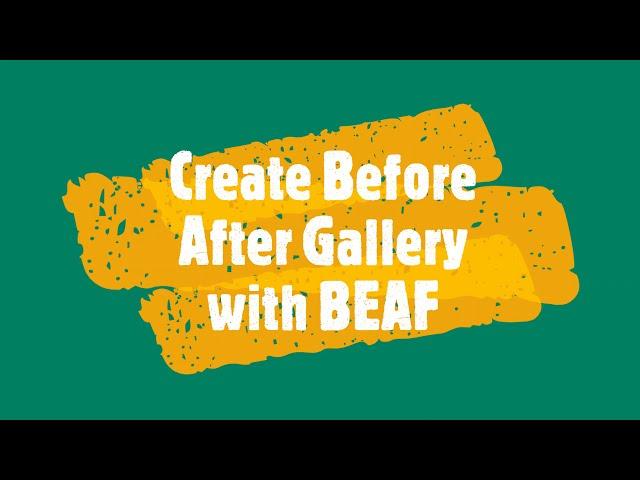 How to create a Before After Gallery in WordPress