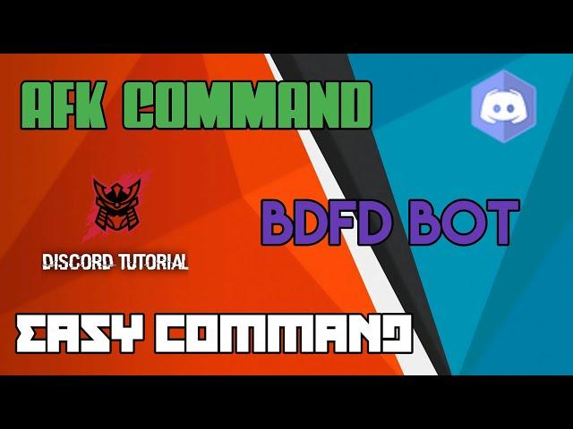 Making AFK Command | BDFD | Discord Tutorials