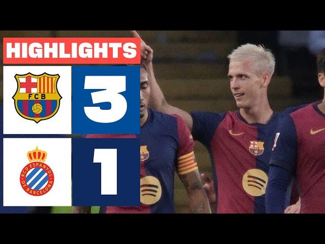 FC BARCELONA 3 - 1 RCD ESPANYOL I HIGHLIGHTS LALIGA EA SPORTS