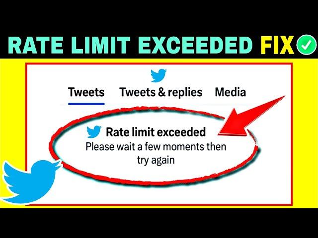 The sad truth about Twitter’s rate limit exceeded please wait a few moments then try again problem