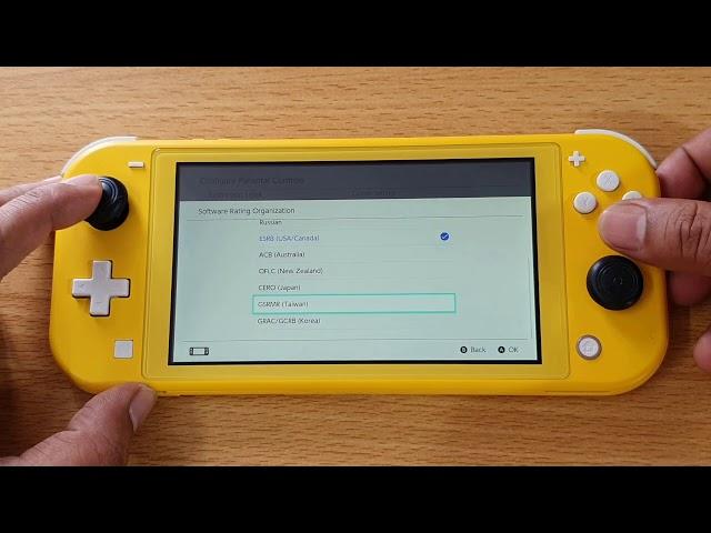 How to SET Parental Control PIN in Nintendo Switch Lite?