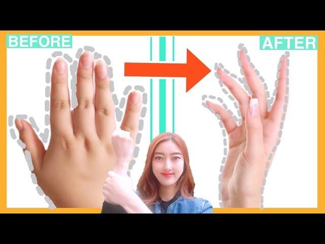 Get Beautiful, Thin, Long Fingers | Lose Finger Fat | Reduce Wrinkles with This Exercise& Massage!